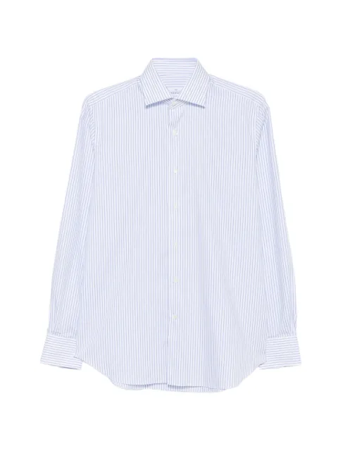 Alessandro Gherardi striped cotton shirt White BP12G7TW016