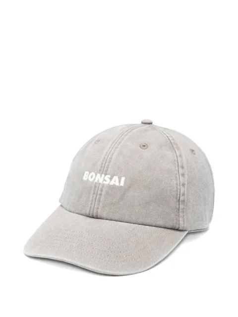 Bonsai logo-embroidered baseball cap Grey AC001001