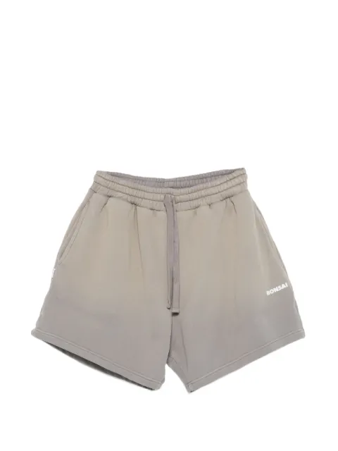 Bonsai logo-print shorts Neutrals PT010V2