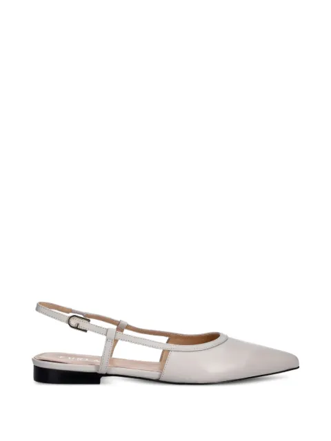 Furla pointed buckle leather ballet flats Grey YL49PUNBX4513