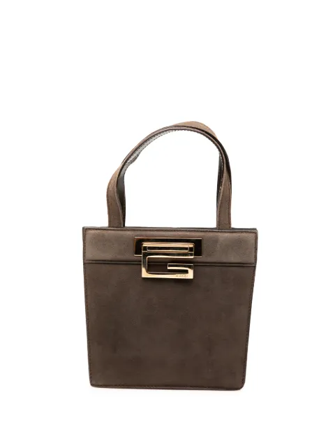 Gucci Pre-Owned 20th Century Suede Square G handbag Brown ZXSZA9QI2JS9WDWA