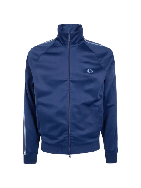 Fred Perry Laurel Wreath-embroidered zip-up sweatshirt Blue FPJ230957