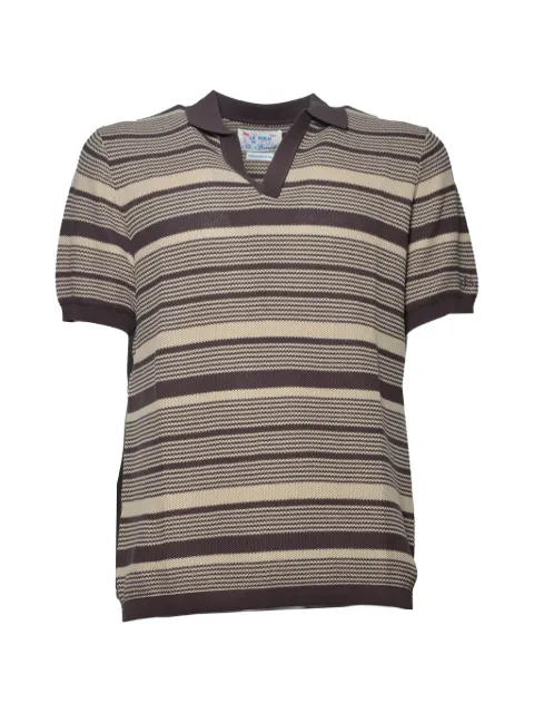 MC2 Saint Barth striped T-shirt Brown SLO0021