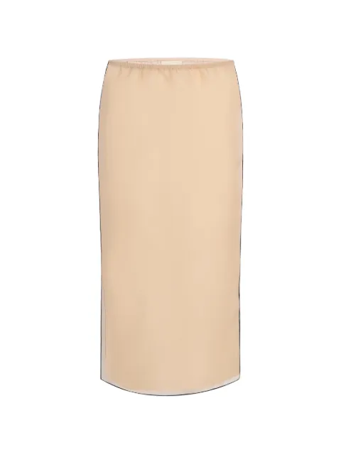 KHAITE Syndi silk skirt Neutrals 4186343459