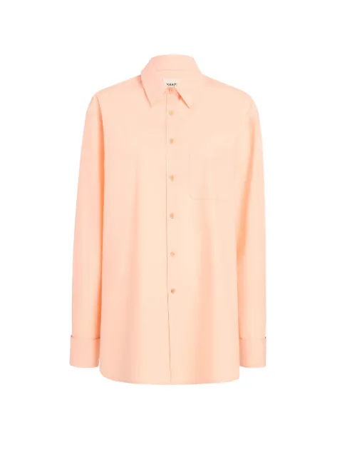 KHAITE Newton button-fastening shirt Pink 2468195520