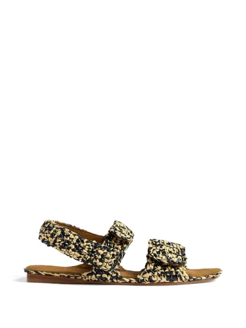 KHAITE textured sandals Neutrals F3114711294