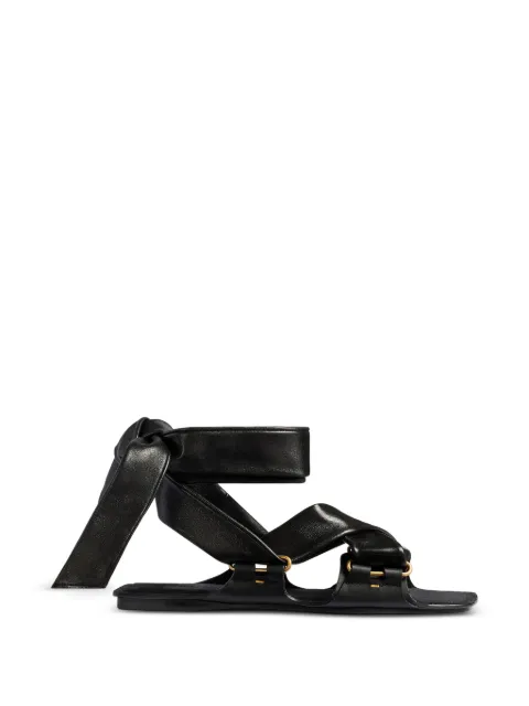KHAITE Boden tied sandals Black F3111974200