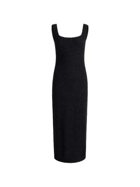 KHAITE midi sleeveless dress Black 9807458200