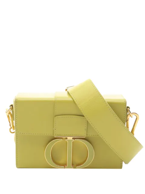 Christian Dior Pre-Owned 2021-2026 Leather 30 Montaigne Box Bag crossbody bag Green GTBO6CZUL08N6GHP