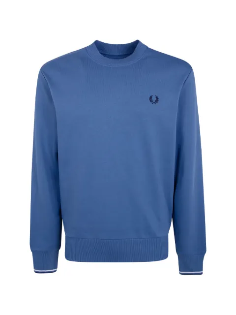 Fred Perry Laurel Wreath-embroidered sweater Blue FPM753557