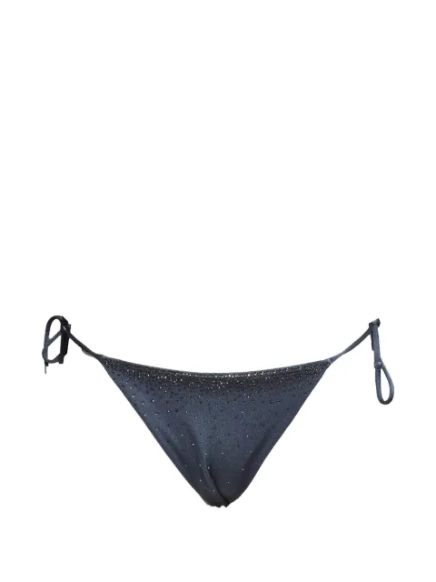 MC2 Saint Barth crystal-embellished side-tie bikini bottoms Blue MRL000100232L16H