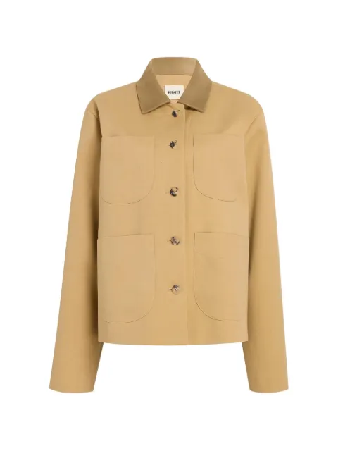 KHAITE Wyatt pockets front jacket Neutrals 62371931929