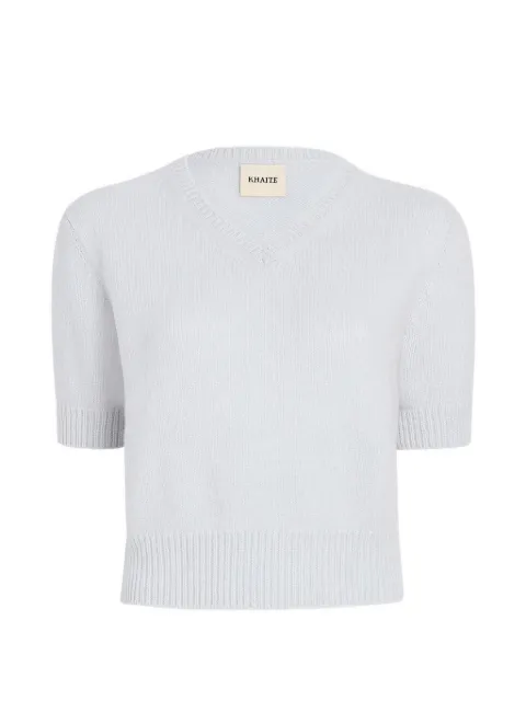 KHAITE V-neck sweater Blue 18213650344