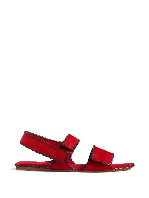 KHAITE leather sandals Red F3110964699
