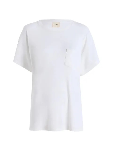 KHAITE crew-neck T-shirt White 181241012100