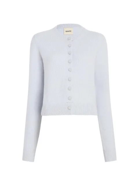 KHAITE Everheart button cardigan Blue 9947650B344