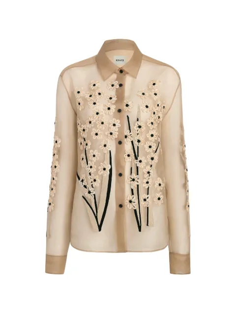 KHAITE floral argo shirt Neutrals 2477343682