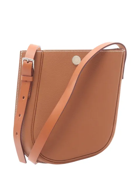 Hermès Pre-Owned 2022 Togo Perspective Cavaliere 21 crossbody bag Brown EIUYOMOFJVC34INK