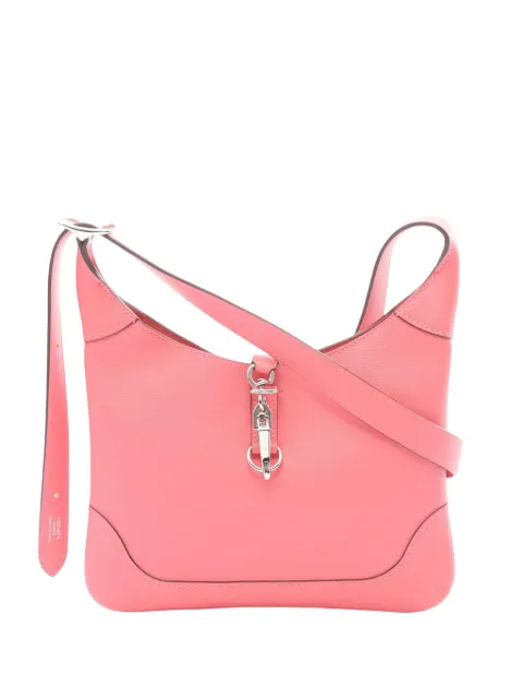 Hermès Pre-Owned 2020 Evercolor Trim Duo 24 crossbody bag Pink DNQYW3AKOQV71TYF