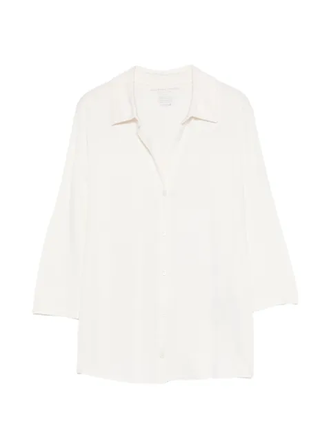 Majestic Filatures collared shirt Neutrals M001FCH100