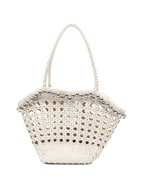 Osoi Lip woven beaded shoulder bag White 25SB06003292BELLWHITE