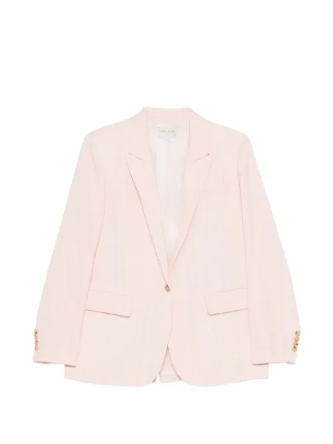 Forte Forte button single-breasted blazer Pink 14527MYJACKET
