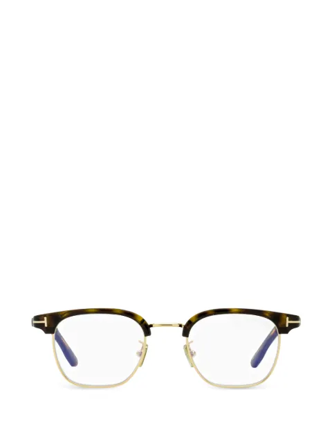 TOM FORD Eyewear FT5932-D-B browline glasses Brown FT5932DB47052
