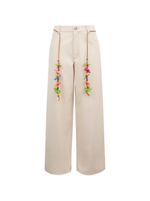 Mira Mikati belt relaxed-fit pants Neutrals TRS045A