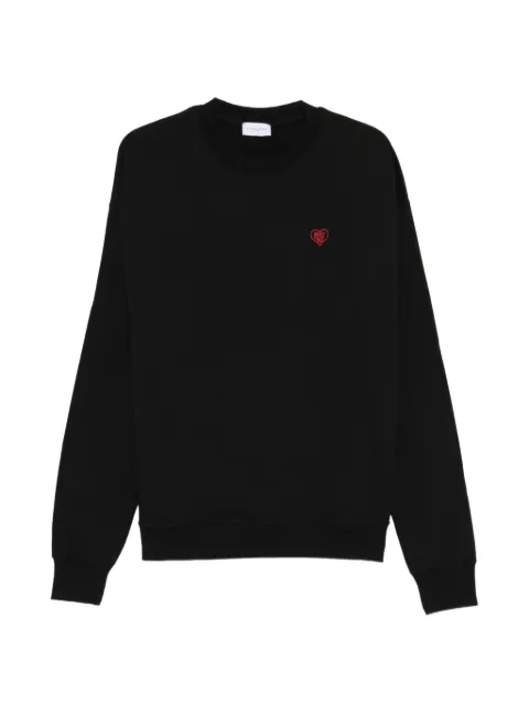 Family First heart cotton sweater Black HS2601BK
