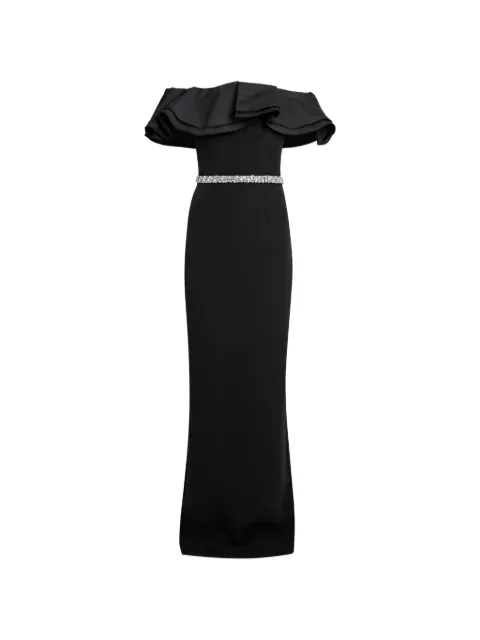 Safiyaa Ryan off-the-shoulder maxi dress Black DL14641BE681E216