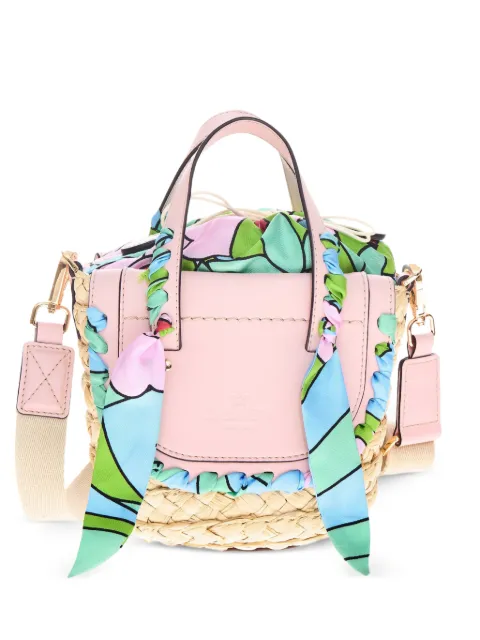 CUBA LAB Habanera silk-wrapped tote bag Neutrals HABANERALIBERTY