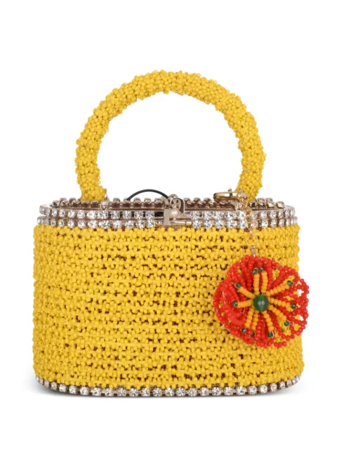 Rosantica mini Holli flower charm mini bag Yellow B18262