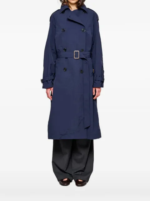 OOF WEAR belted trench coat Blue 261WOOF53000OOCN