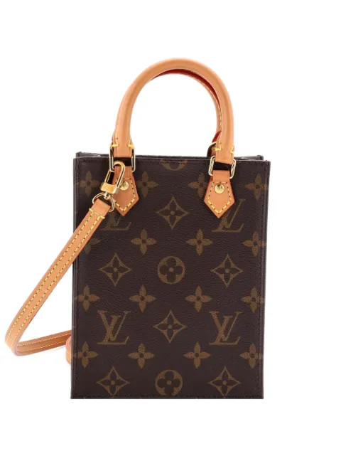 Louis Vuitton Pre-Owned Petit Sac Plat Bag Monogram Canvas crossbody bag Brown EHSLUOF0PNV7FB7E