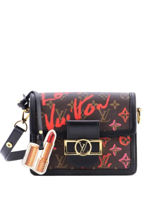 Louis Vuitton Pre-Owned Dauphine Shoulder Bag Limited Edition Fall in Love Monogram Canvas Mini crossbody bag Brown BXY6AM0HJ367UEVY