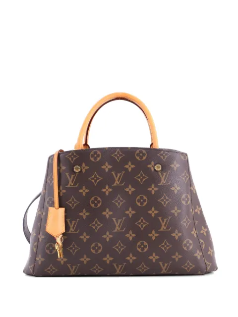 Louis Vuitton Pre-Owned Montaigne Handbag Monogram Canvas MM tote bag Brown 1Z8HDTRTBQ6VRJXE