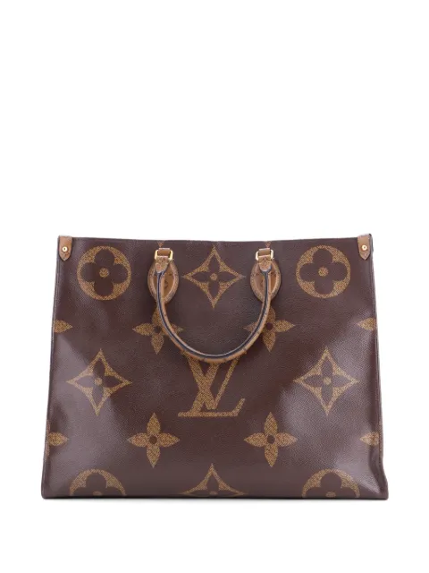 Louis Vuitton Pre-Owned OnTheGo Reverse Monogram Giant GM tote bag Brown TI0K78EIZCY2SWOA