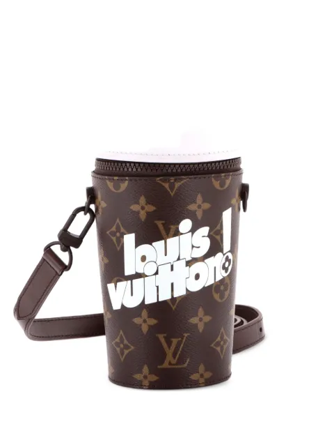 Louis Vuitton Pre-Owned Coffee Cup Convertible Pouch Everyday Signature Vintage Monogram Canvas crossbody bag Brown 2FQI50B3ZLW8CXTO