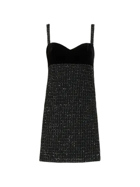 Costarellos Aphra beaded mini dress Black FW2450