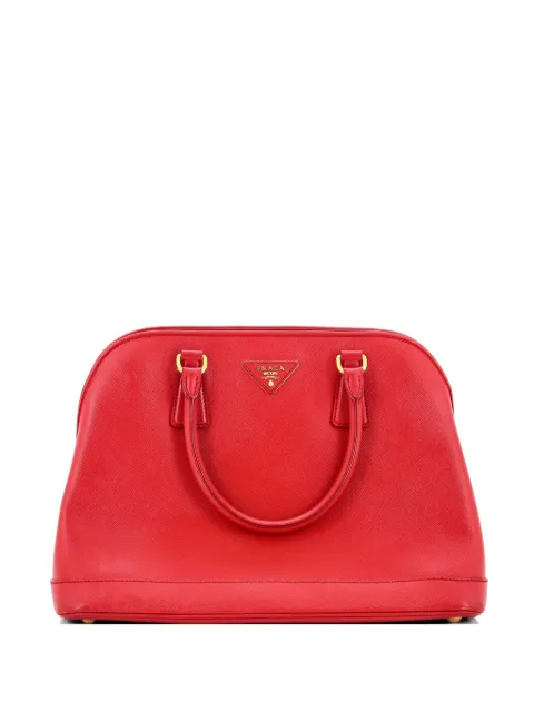 Prada Pre-Owned Open Promenade Bag Saffiano Leather Medium tote bag Red O1GTJE8PF62LTBWI