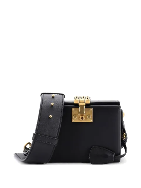 Christian Dior Pre-Owned Dioraddict Lockbox Bag Leather Small crossbody bag Black UBYPDHIYBLB63FI0