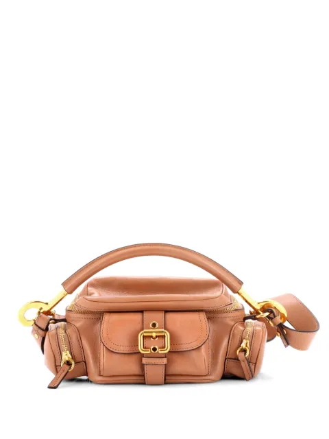 Chloé Pre-Owned Buckle Zip Camera Bag Leather Small crossbody bag Neutrals CH13JFVLDEY0L0FO