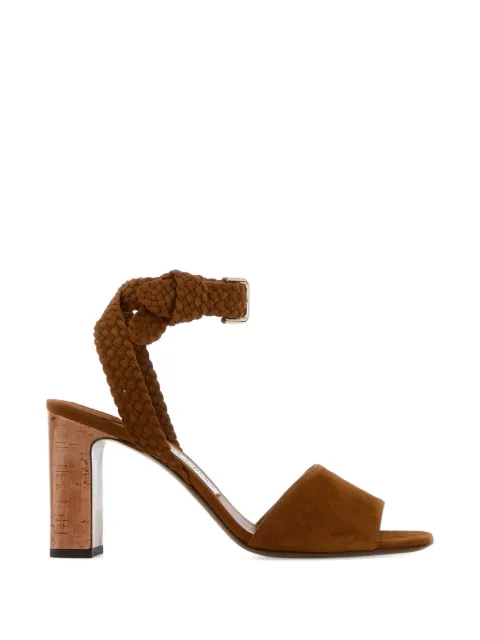 Jimmy Choo Rori braided buckle suede sandals Brown RORI85ZKJ