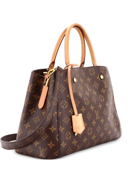 Louis Vuitton Pre-Owned Montaigne Handbag Monogram Canvas MM tote bag Brown 8S98IJR3Z49K4R3J