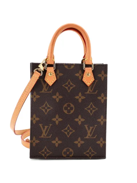 Louis Vuitton Pre-Owned Petit Sac Plat Bag Monogram Canvas crossbody bag Brown 6262V1TDAOEPRG8H