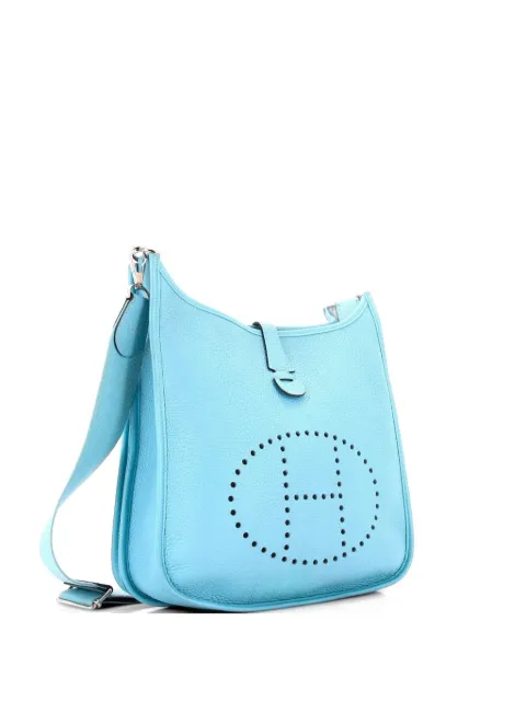 Hermès Pre-Owned Evelyne Bag Gen III Clemence PM crossbody bag Blue T6RWWTLJXAQR8FF7