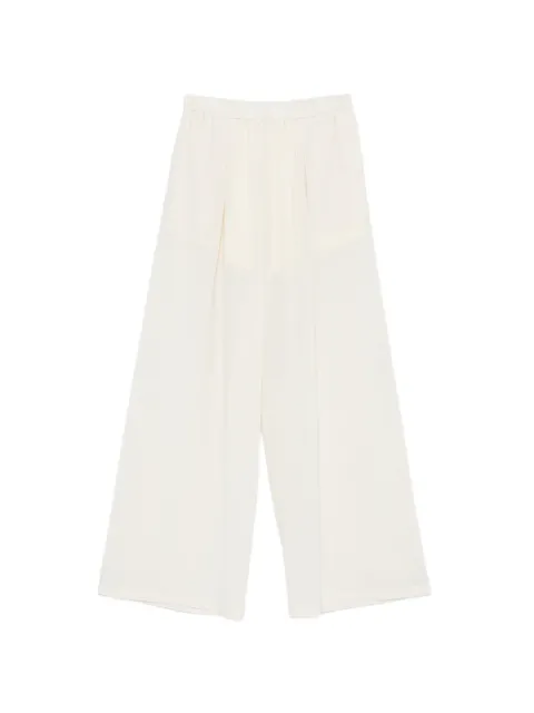 Eleh pleated wide-leg trousers Neutrals SS260135