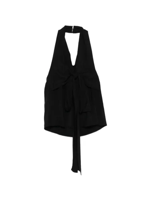 Eleh tie front top Black SS260020