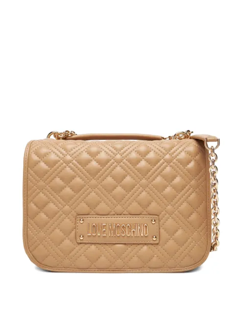 Love Moschino quilted chain crossbody bag Neutrals JC4000PP0NLA0104