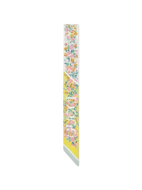 Gucci floral print bow scarf Yellow 7831893G001